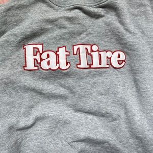 Fat Tire New Belgium Brewing Sweatshirt Grey Medium Oversized Comfy Colorado M